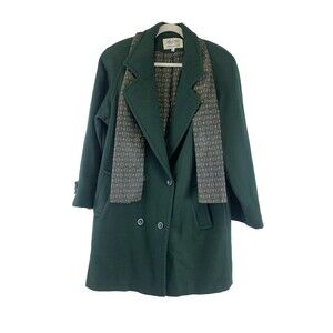 Chic Forest Green Women's Pea Coat